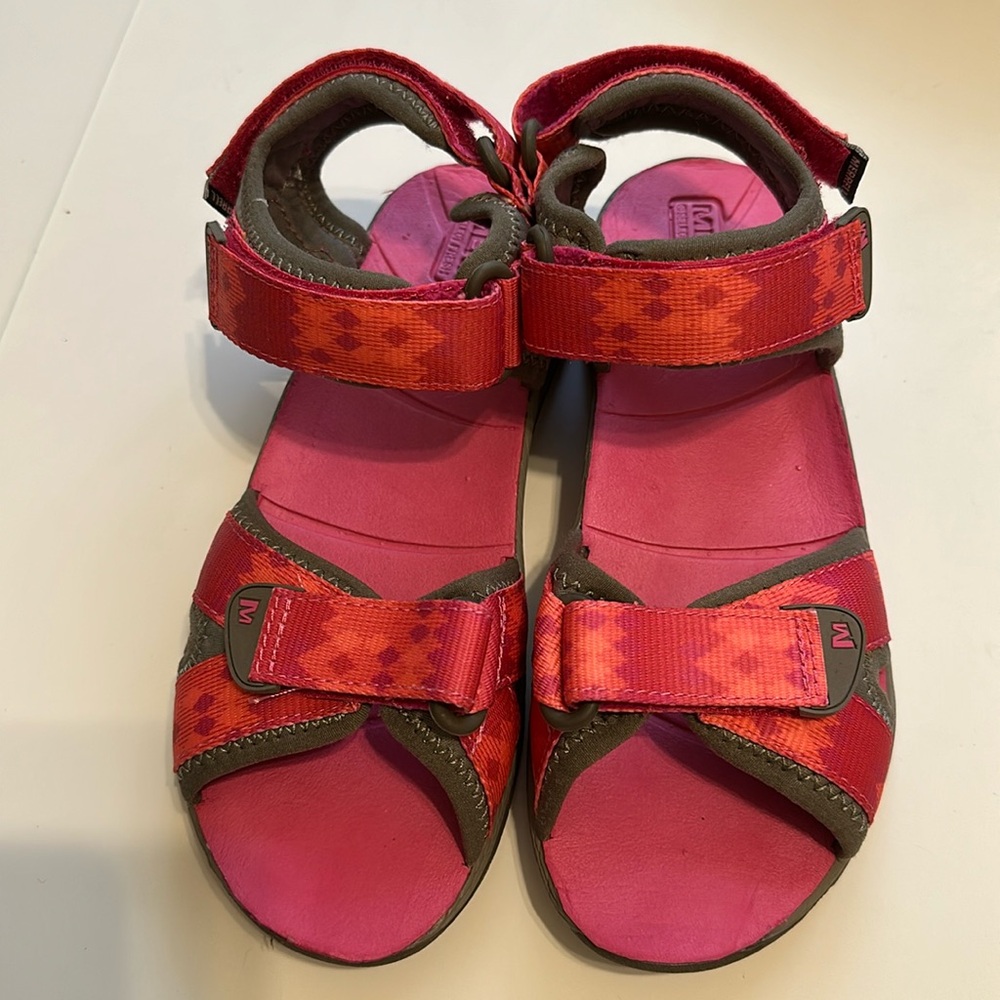 Merrell Surf Strap 2.0 Sandals Girls Size 3M Pink/Orange 52329 Water Shoes